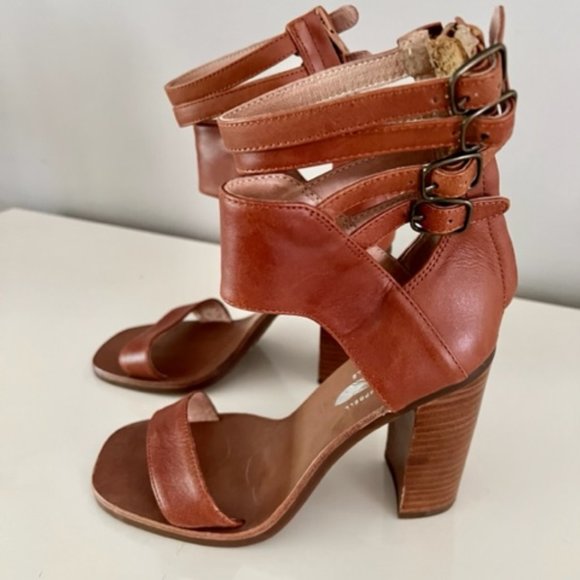 FREE PEOPLE X JEFFREY CAMPBELL Lakota Cuff Gladiator High Heel Size 7 - Picture 2 of 8